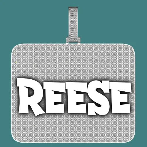 CUSTOM LETTER NECKLACE 3D BIG SQUARE sold by The GUU Shop