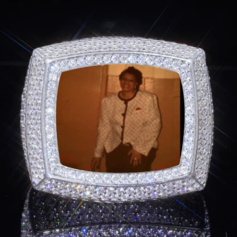 3D CUSTOM PICTURE ICED RING sold by The GUU Shop