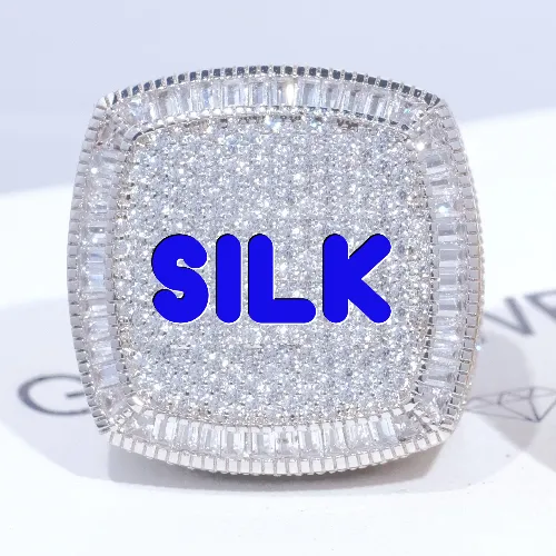 CUSTOM LETTER 3D ICED RING sold by The GUU Shop