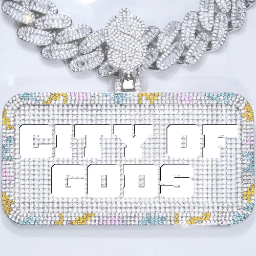 CUSTOM LETTER NECKLACE 3D COLORFUL SQUARE sold by The GUU Shop