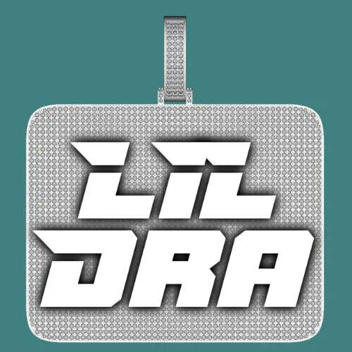 CUSTOM LETTER NECKLACE 3D BIG SQUARE sold by The GUU Shop