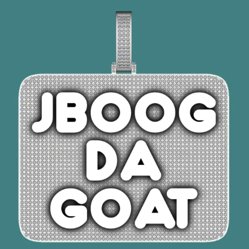 CUSTOM LETTER NECKLACE 3D BIG SQUARE sold by The GUU Shop