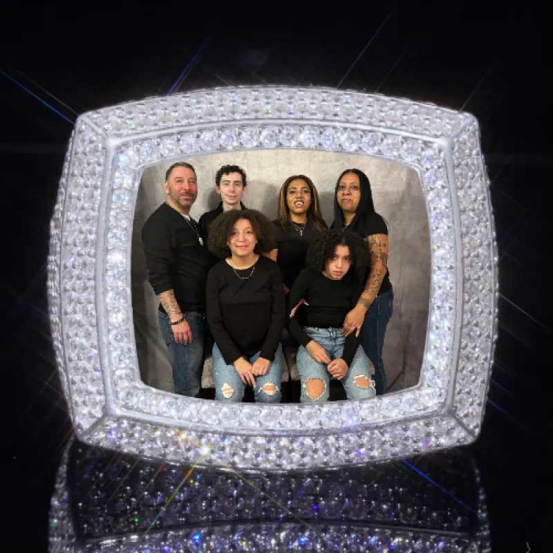 3D CUSTOM PICTURE ICED RING sold by The GUU Shop