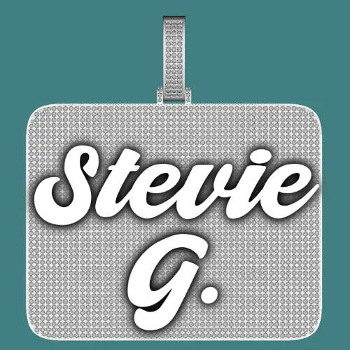 CUSTOM LETTER NECKLACE 3D BIG SQUARE sold by The GUU Shop