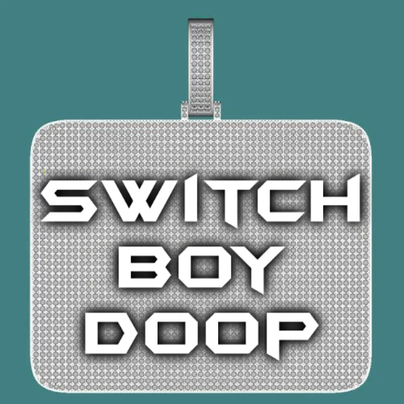 CUSTOM LETTER NECKLACE 3D BIG SQUARE sold by The GUU Shop