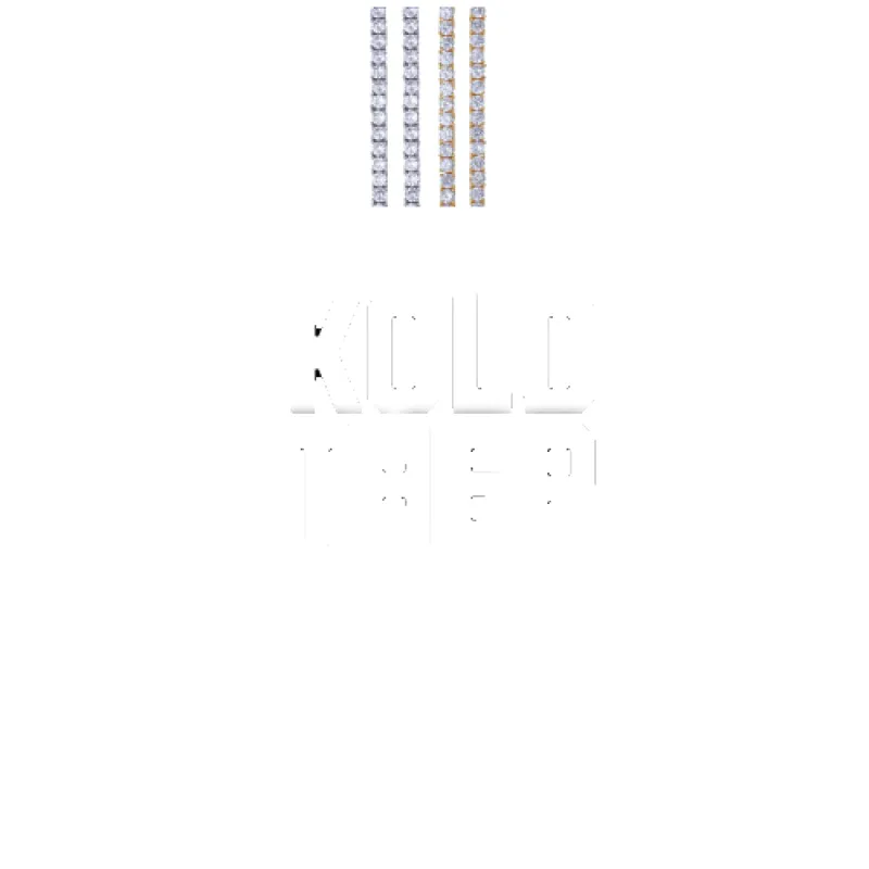 Custom Letters Baguette Two Layer Necklace made by The GUU Shop