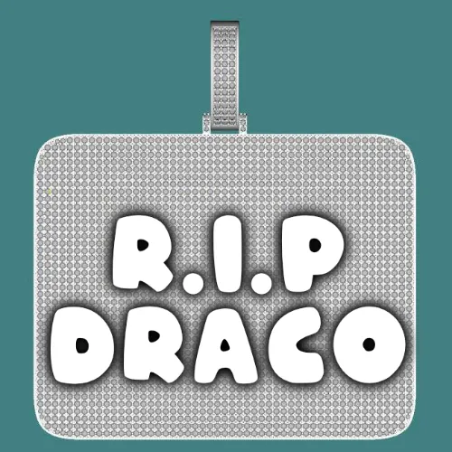 CUSTOM LETTER NECKLACE 3D BIG SQUARE sold by The GUU Shop