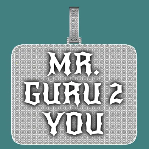 CUSTOM LETTER NECKLACE 3D BIG SQUARE sold by The GUU Shop