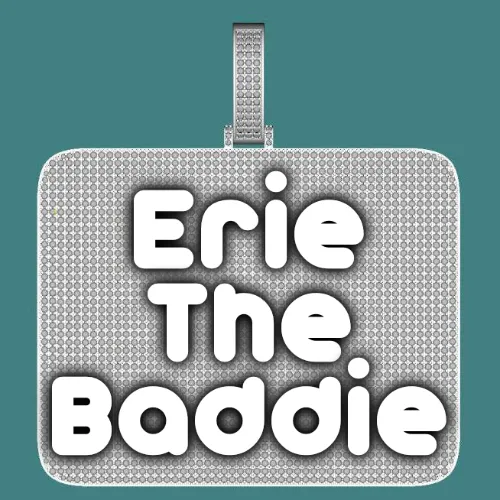 CUSTOM LETTER NECKLACE 3D BIG SQUARE sold by The GUU Shop