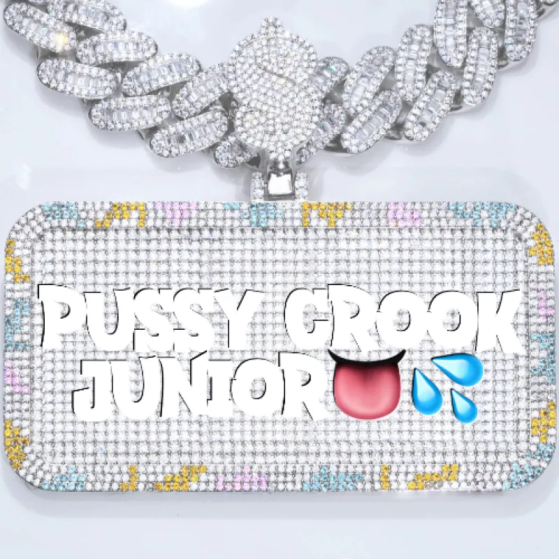 CUSTOM LETTER NECKLACE 3D COLORFUL SQUARE sold by The GUU Shop