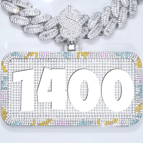 CUSTOM LETTER NECKLACE 3D COLORFUL SQUARE sold by The GUU Shop