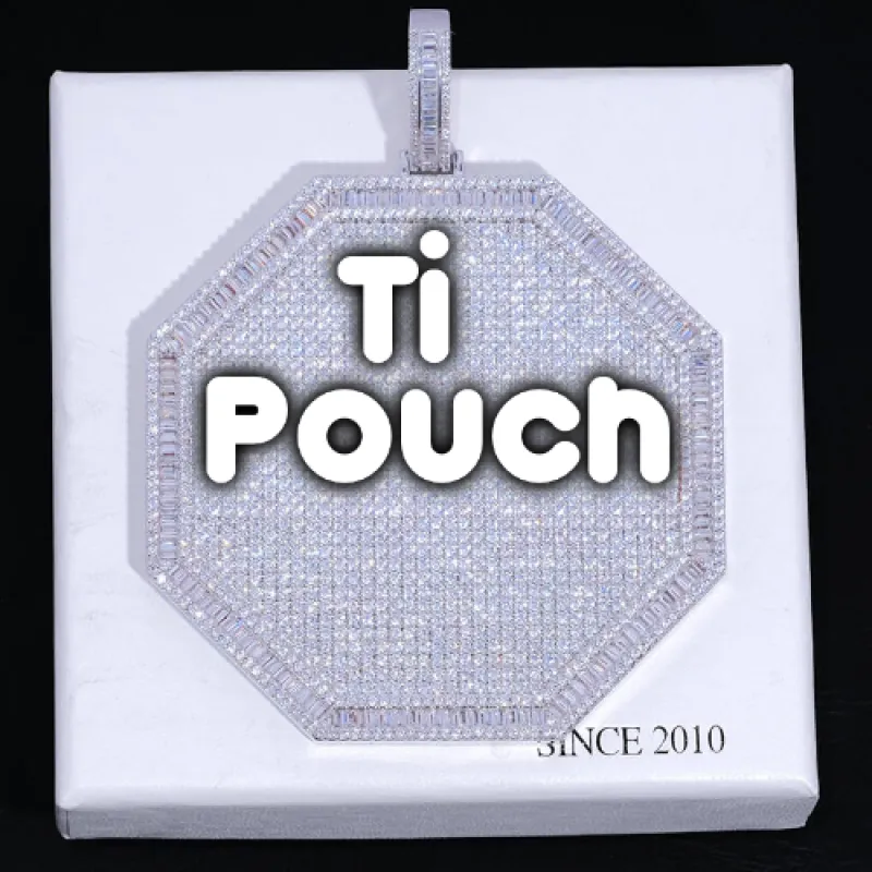 CUSTOM LETTER NECKLACE 3D BIG OCTAGON sold by The GUU Shop