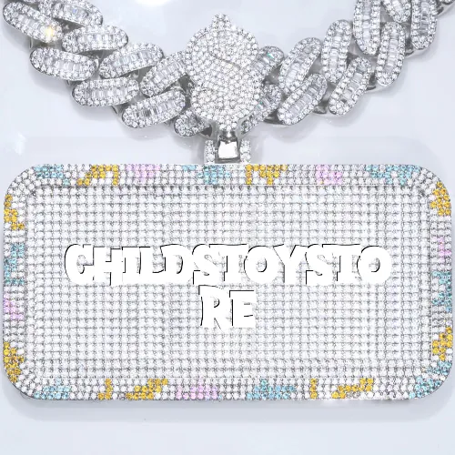 CUSTOM LETTER NECKLACE 3D COLORFUL SQUARE sold by The GUU Shop