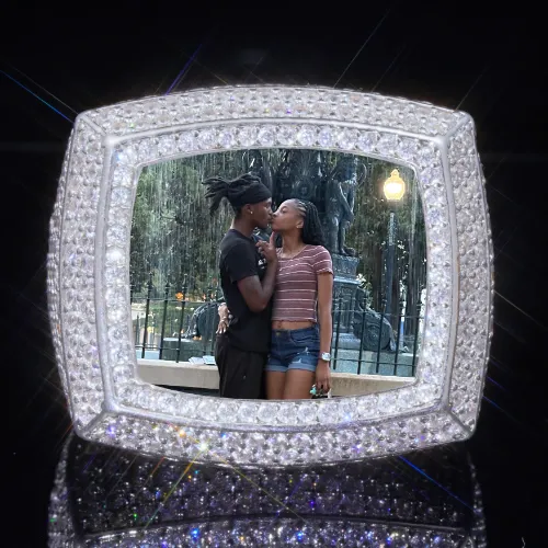 3D CUSTOM PICTURE ICED RING sold by The GUU Shop