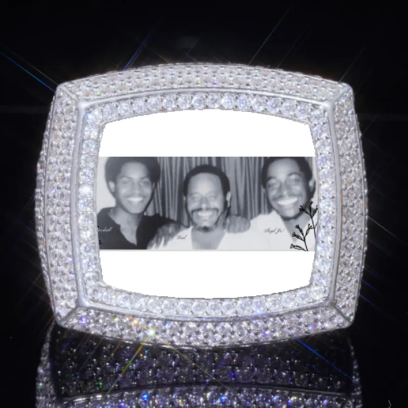 3D CUSTOM PICTURE ICED RING sold by The GUU Shop