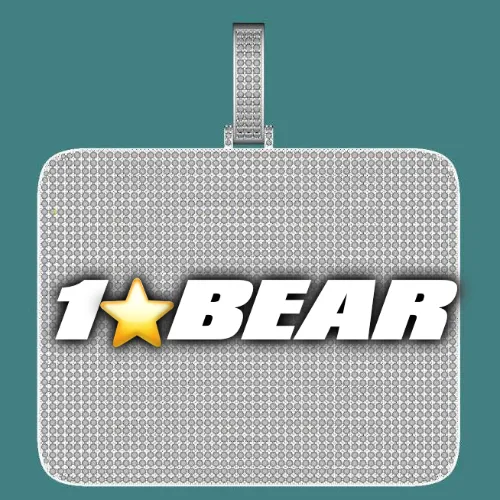 CUSTOM LETTER NECKLACE 3D BIG SQUARE sold by The GUU Shop