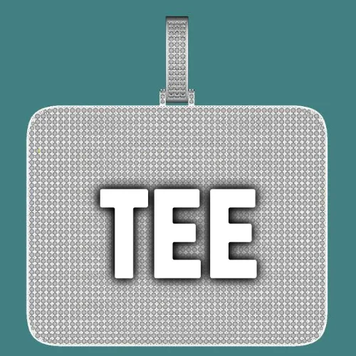 CUSTOM LETTER NECKLACE 3D BIG SQUARE sold by The GUU Shop