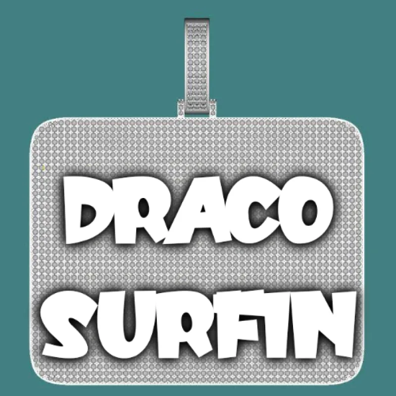 CUSTOM LETTER NECKLACE 3D BIG SQUARE sold by The GUU Shop