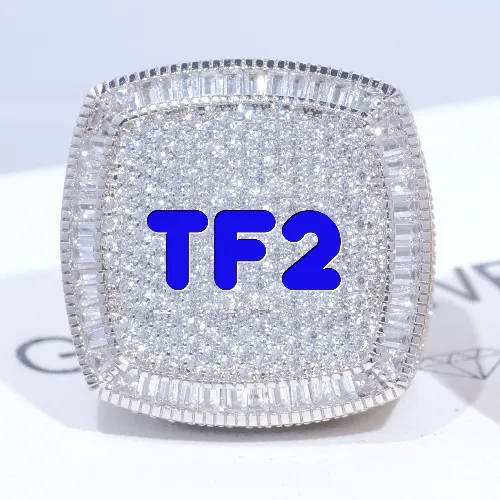 CUSTOM LETTER 3D ICED RING sold by The GUU Shop