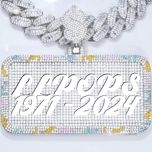 CUSTOM LETTER NECKLACE 3D COLORFUL SQUARE sold by The GUU Shop