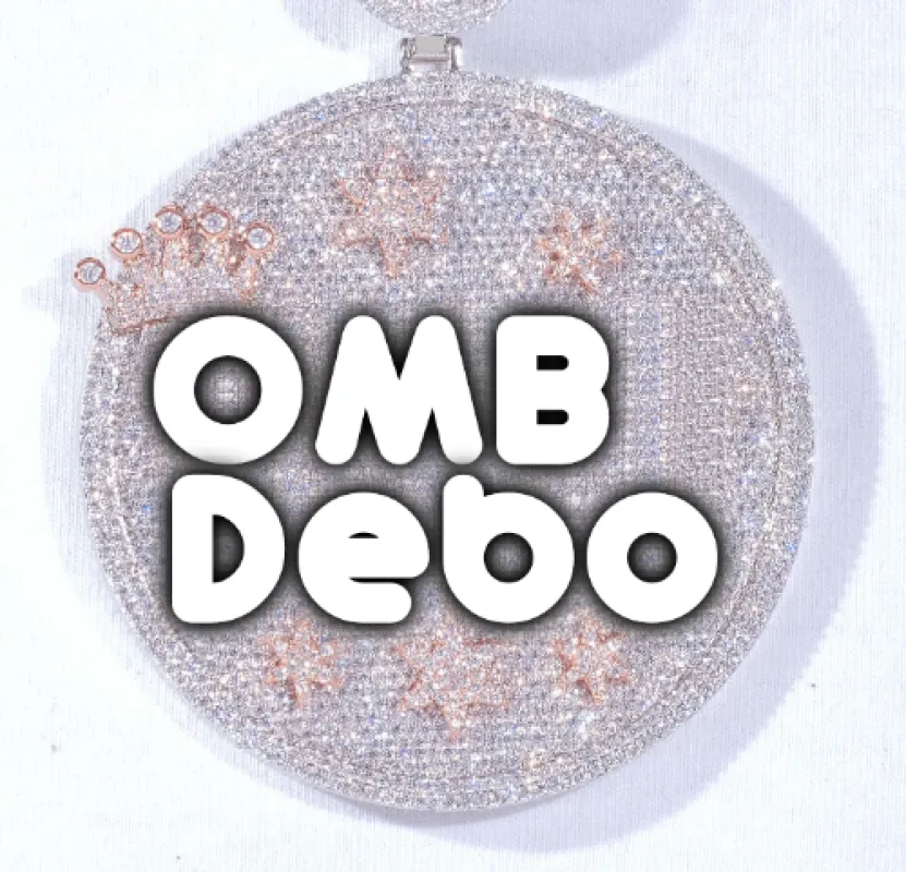 CUSTOM LETTER NECKLACE 3D BIG CROWN DISC sold by The GUU Shop