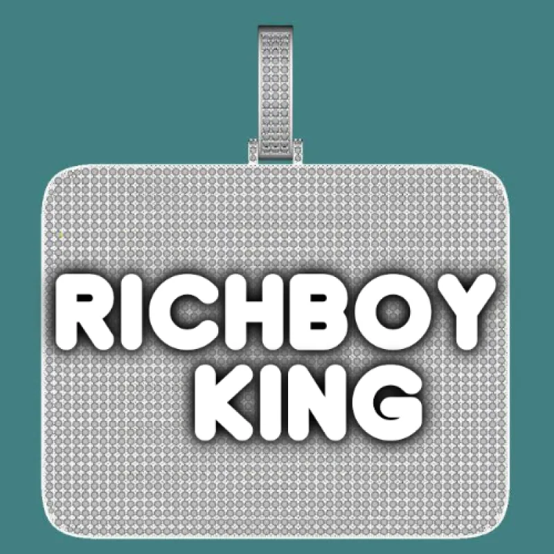 CUSTOM LETTER NECKLACE 3D BIG SQUARE sold by The GUU Shop