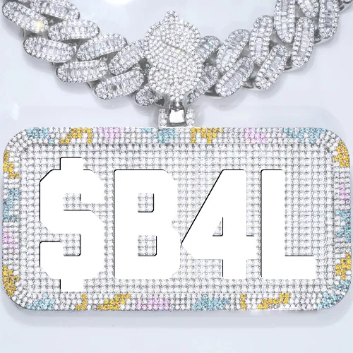 CUSTOM LETTER NECKLACE 3D COLORFUL SQUARE sold by The GUU Shop