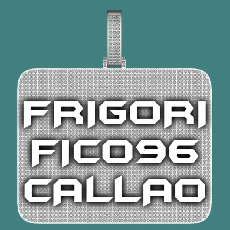 CUSTOM LETTER NECKLACE 3D BIG SQUARE sold by The GUU Shop