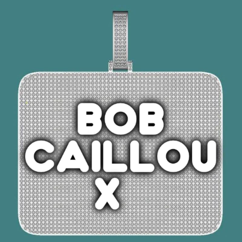 CUSTOM LETTER NECKLACE 3D BIG SQUARE sold by The GUU Shop