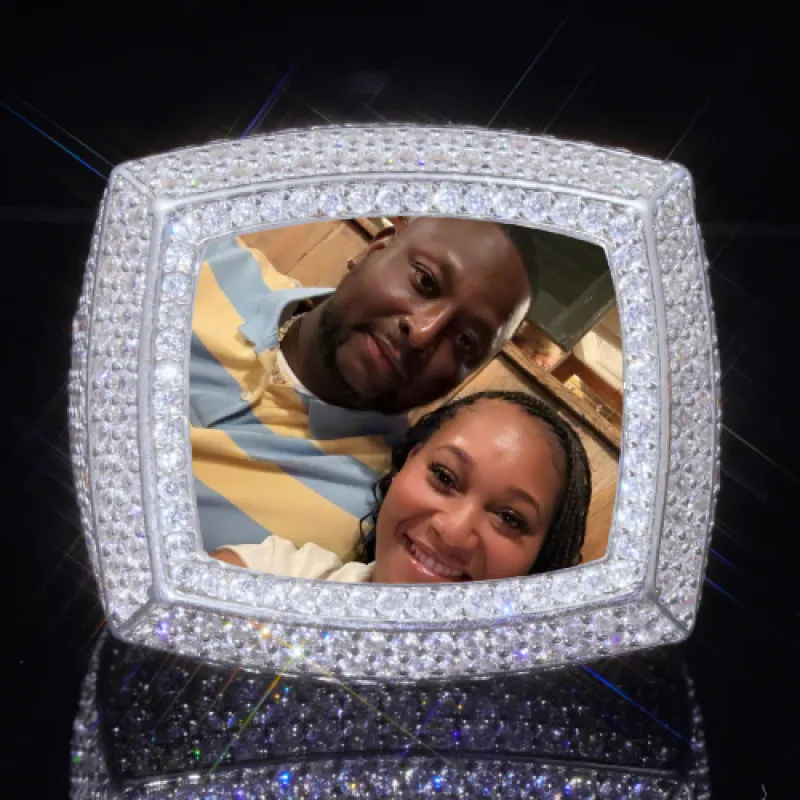 3D CUSTOM PICTURE ICED RING sold by The GUU Shop