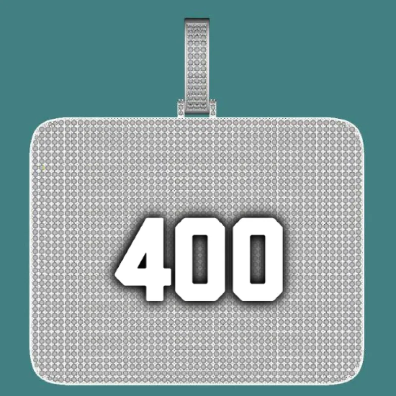 CUSTOM LETTER NECKLACE 3D BIG SQUARE sold by The GUU Shop