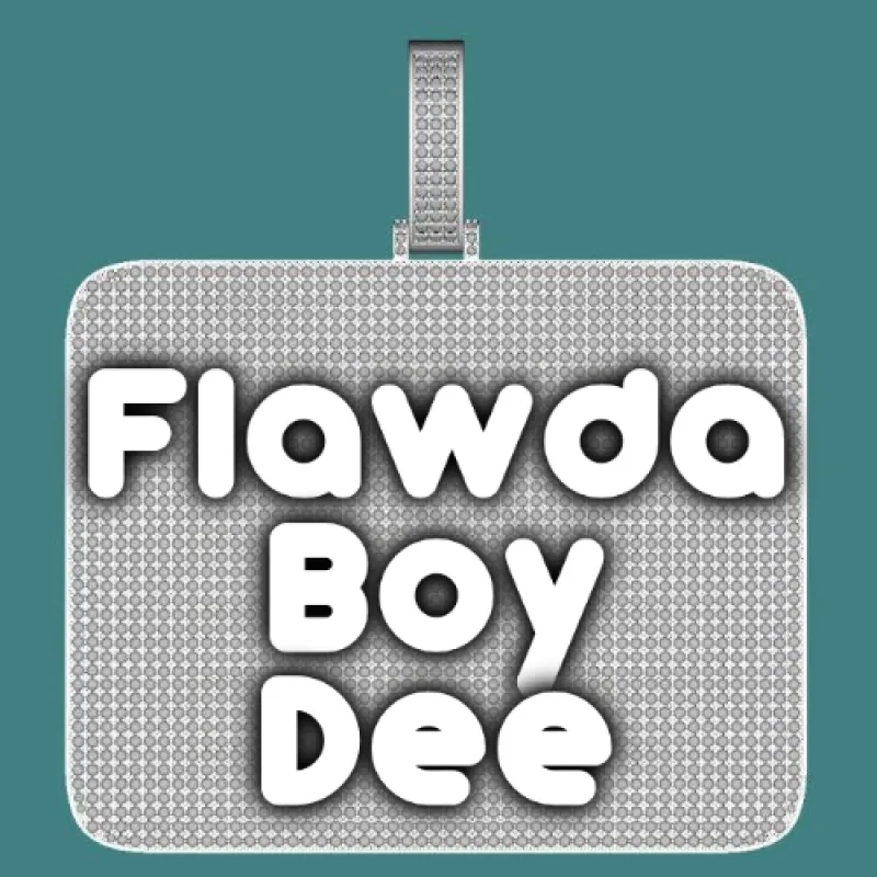 CUSTOM LETTER NECKLACE 3D BIG SQUARE sold by The GUU Shop