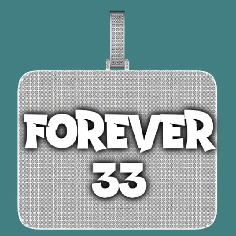 CUSTOM LETTER NECKLACE 3D BIG SQUARE sold by The GUU Shop