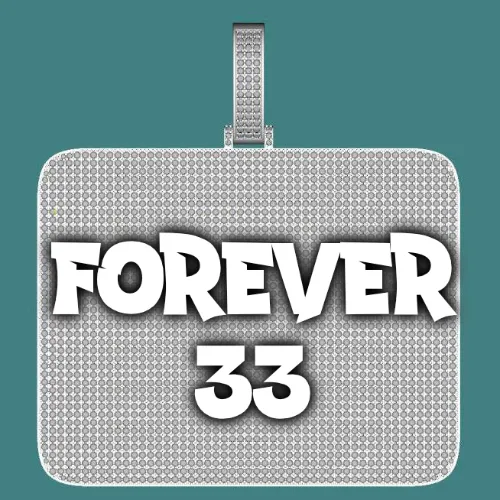 CUSTOM LETTER NECKLACE 3D BIG SQUARE sold by The GUU Shop