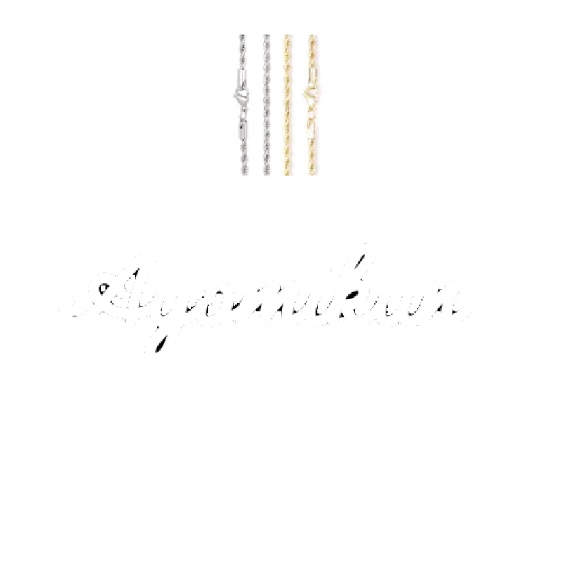 Script Custom Letter Necklace made by The GUU Shop