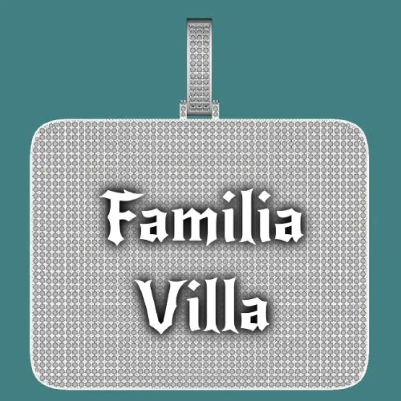 CUSTOM LETTER NECKLACE 3D BIG SQUARE sold by The GUU Shop