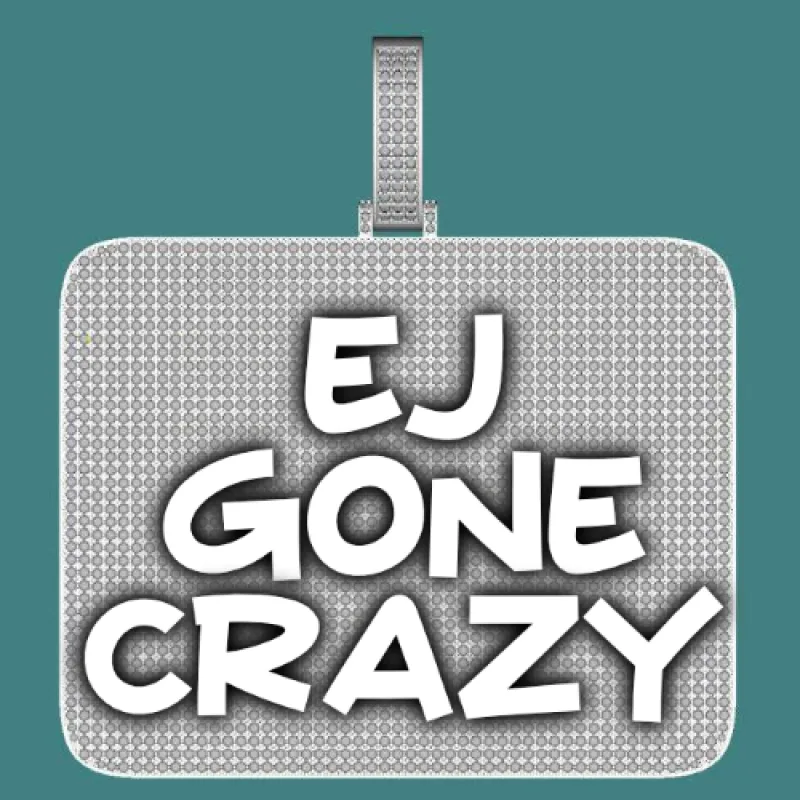 CUSTOM LETTER NECKLACE 3D BIG SQUARE sold by The GUU Shop