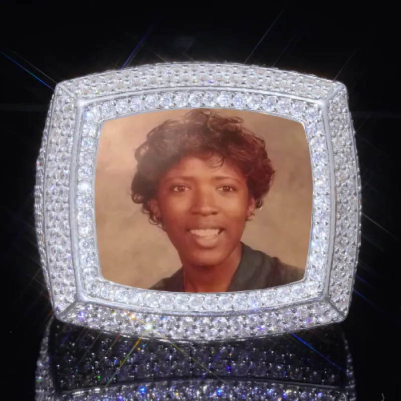 3D CUSTOM PICTURE ICED RING sold by The GUU Shop