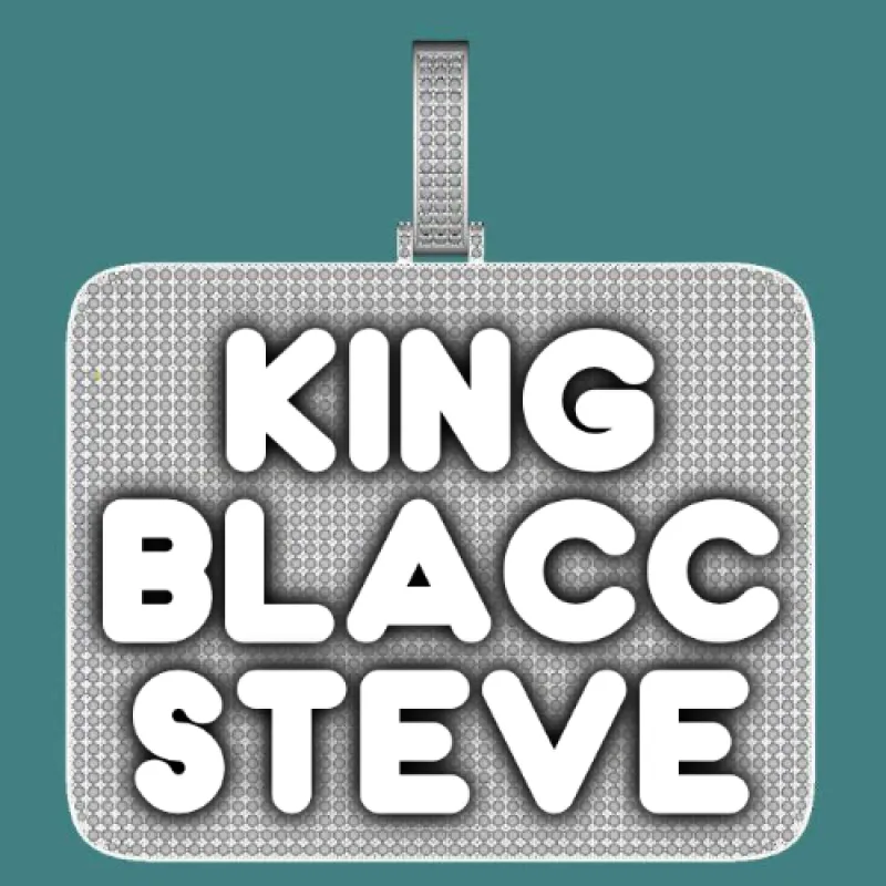 CUSTOM LETTER NECKLACE 3D BIG SQUARE sold by The GUU Shop