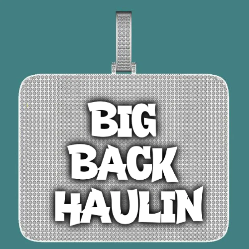 CUSTOM LETTER NECKLACE 3D BIG SQUARE sold by The GUU Shop