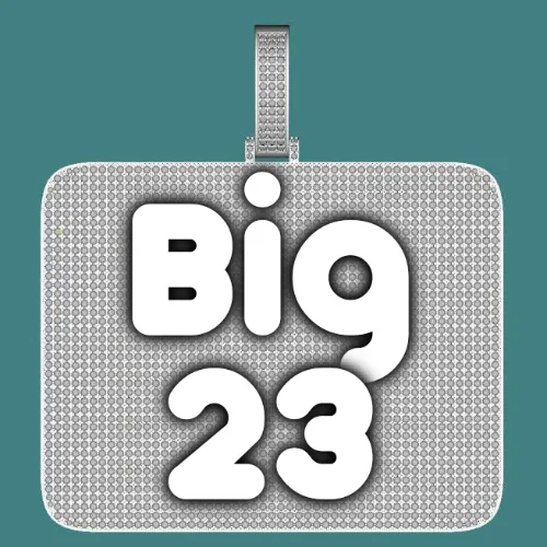 CUSTOM LETTER NECKLACE 3D BIG SQUARE sold by The GUU Shop