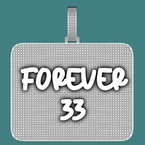 CUSTOM LETTER NECKLACE 3D BIG SQUARE sold by The GUU Shop