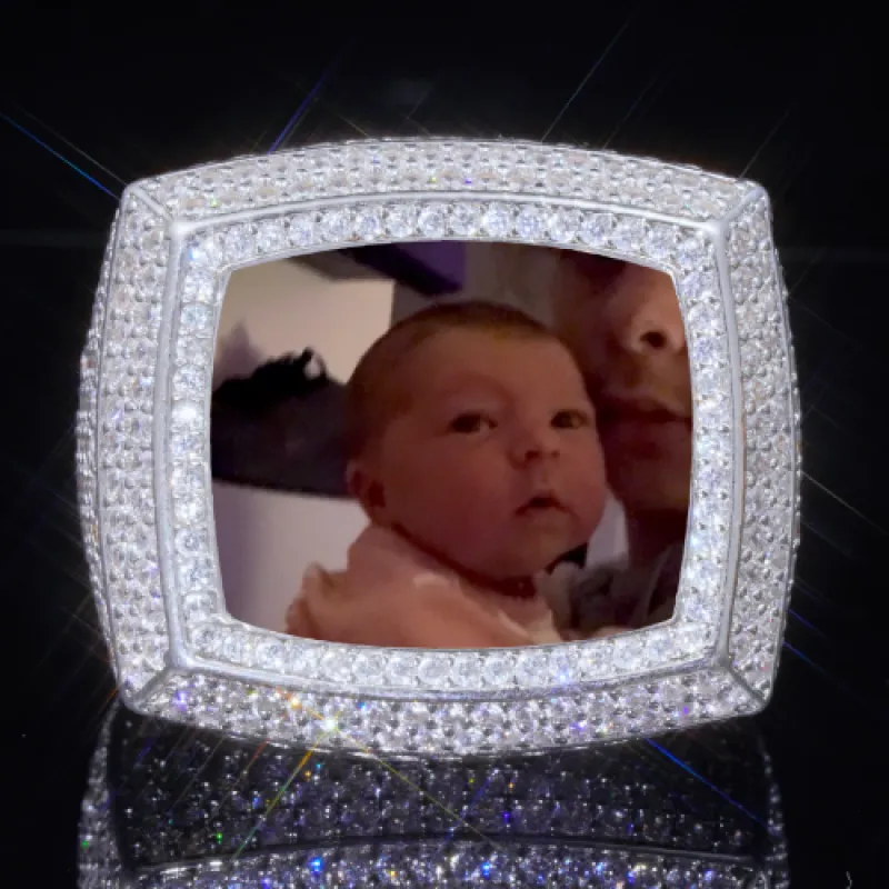 3D CUSTOM PICTURE ICED RING sold by The GUU Shop