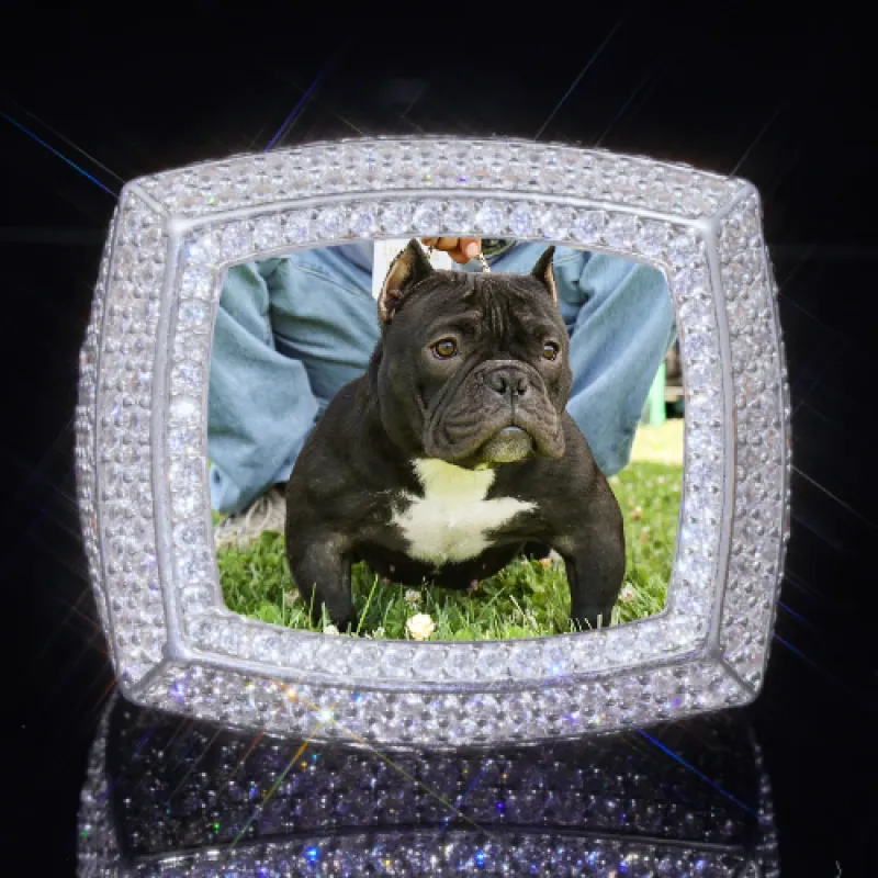 3D CUSTOM PICTURE ICED RING sold by The GUU Shop