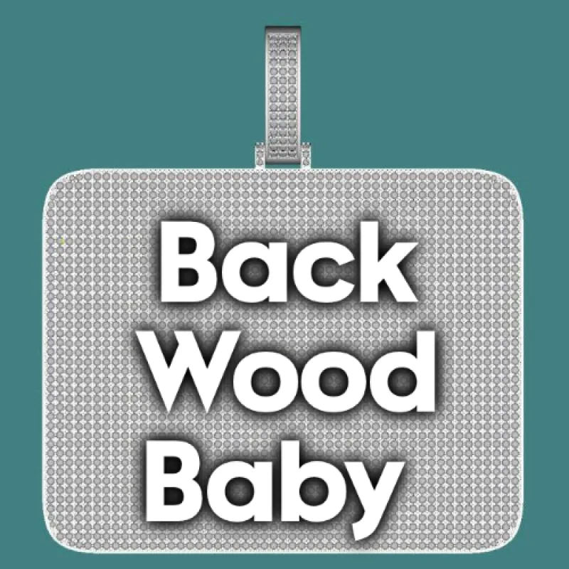 CUSTOM LETTER NECKLACE 3D BIG SQUARE sold by The GUU Shop