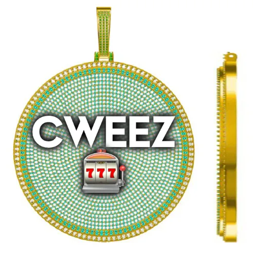 CUSTOM LETTER NECKLACE 3D BIG DISC sold by The GUU Shop