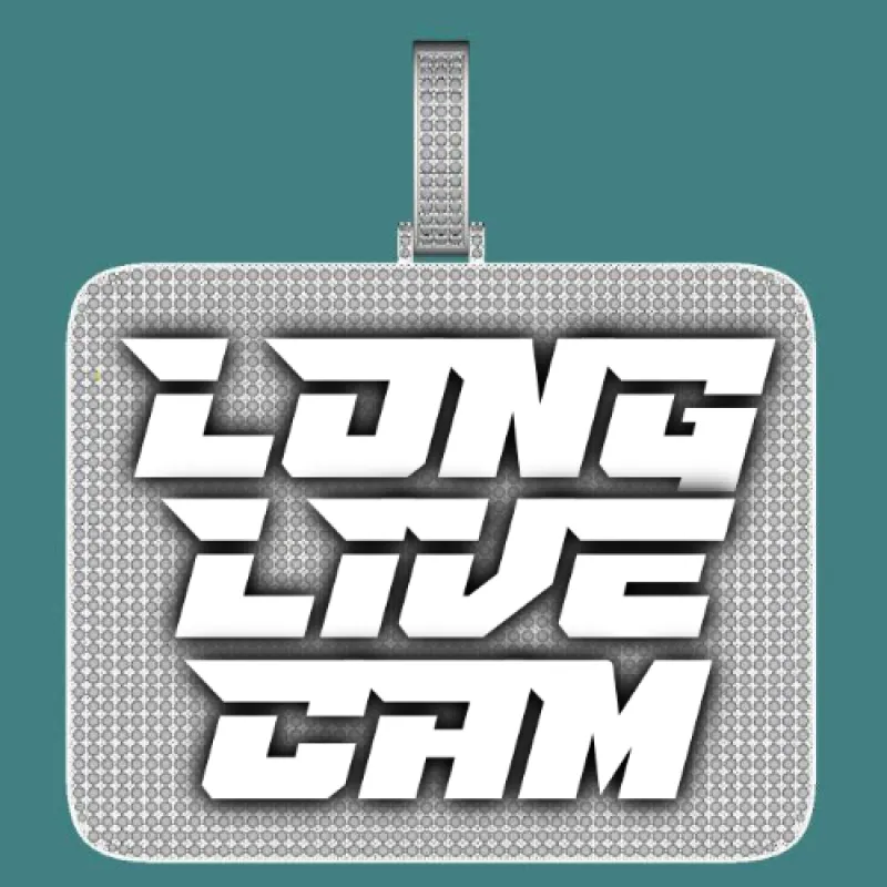 CUSTOM LETTER NECKLACE 3D BIG SQUARE sold by The GUU Shop