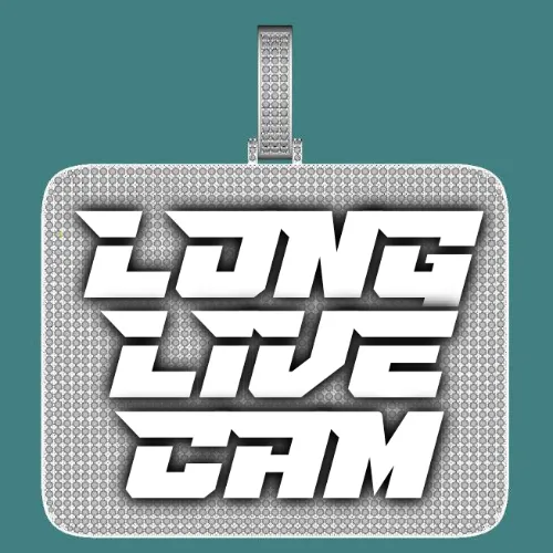 CUSTOM LETTER NECKLACE 3D BIG SQUARE sold by The GUU Shop