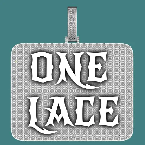 CUSTOM LETTER NECKLACE 3D BIG SQUARE sold by The GUU Shop