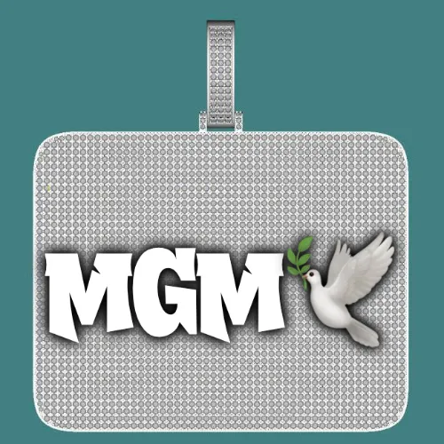 CUSTOM LETTER NECKLACE 3D BIG SQUARE sold by The GUU Shop